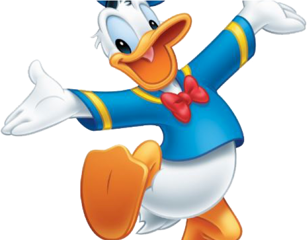Donald Duck Clipart Joyful - Mickey Minnie E Pato Donald (640x480), Png Download