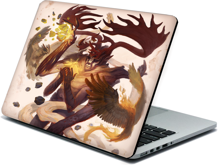 Woodland Laptop Or Macbook Bark - Netbook (899x683), Png Download