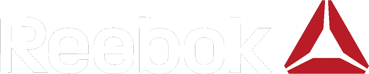 Síguenos En - - Reebok Logo White Transparent (1546x551), Png Download