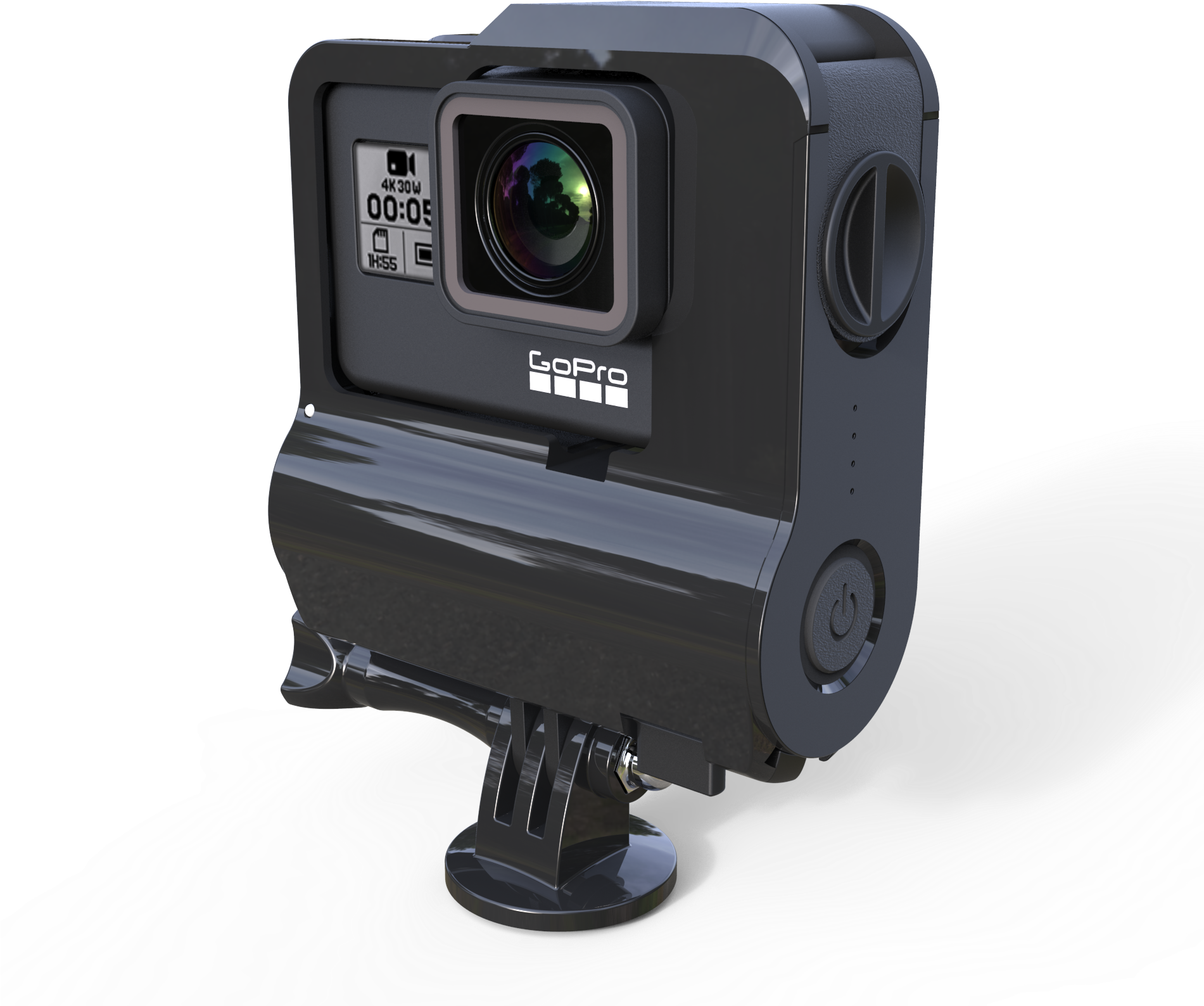9hr Actionpack Extended Battery For Gopro Hero7 Black, - Gopro Hero 6 Extended Battery (1900x1731), Png Download
