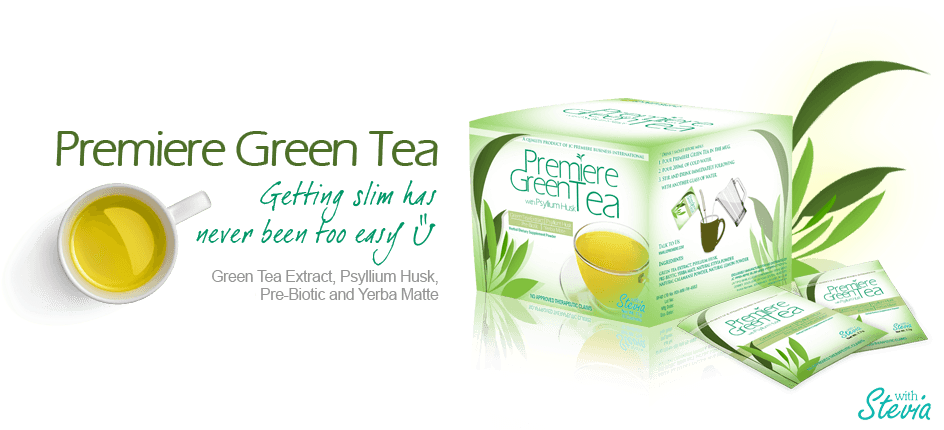 Jc Premiere Green Tea With Psylium Husk 7g - Jc Premiere Green Tea (988x439), Png Download