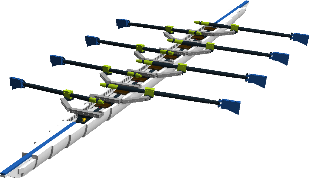 Rowing Shell - Lego Rowing Boat (1279x673), Png Download