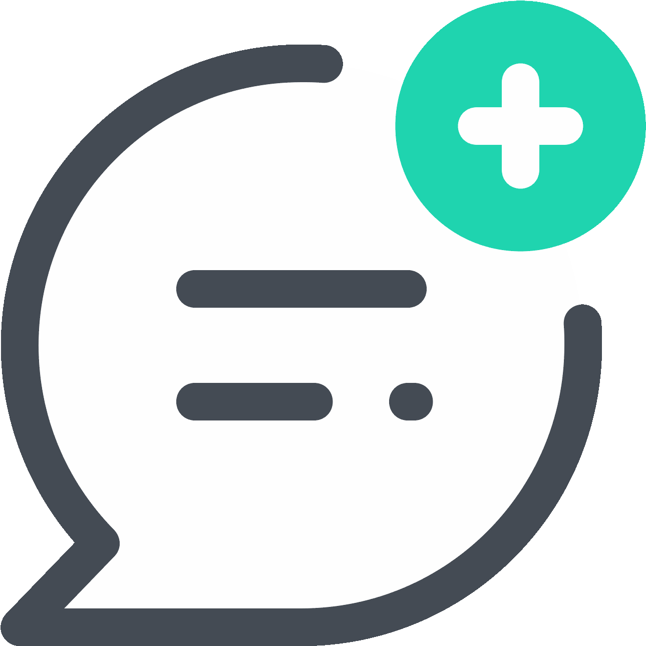 Zum Chat Hinzufügen Icon - Notification Icon (1600x1600), Png Download