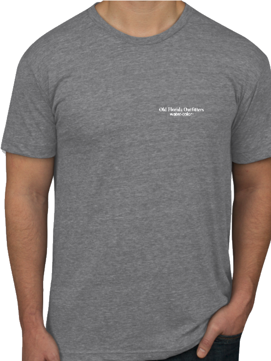 Ofo Short Sleeve Logo Jersey Knit Tshirt In Gray/white - Active Shirt (571x742), Png Download