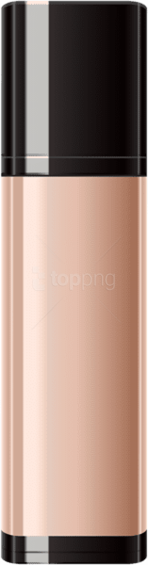 Free Png Download Foundation Makeup Bottle Clipart - Make Up Bottle Png (481x1835), Png Download