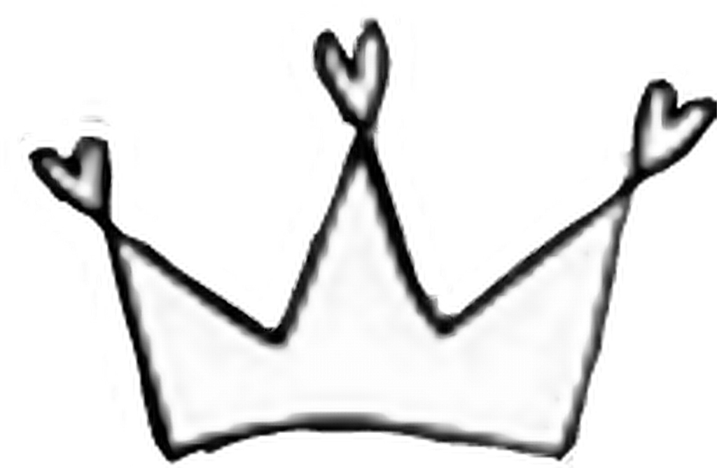 Crown Sticker - Crown Heart (1024x669), Png Download