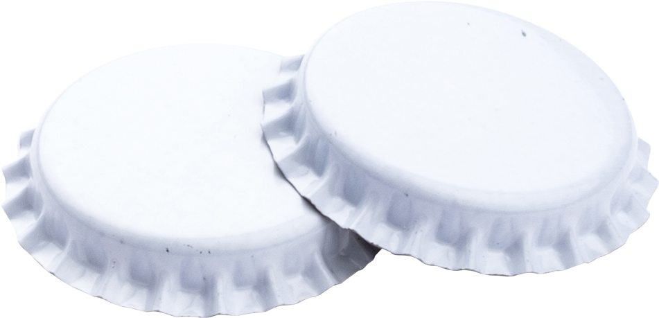 26mm White Crown Cap Photo - Circle (1000x1000), Png Download