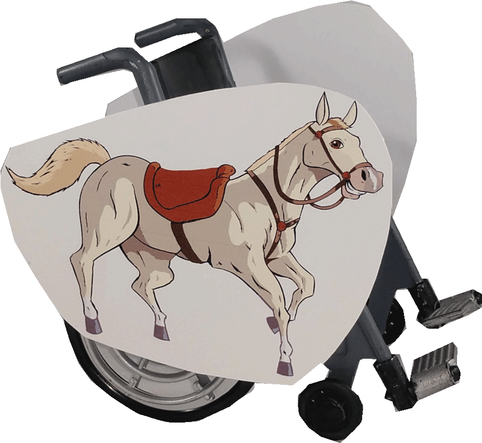 White Horse Wheelchair Costume Child's - Horse Harness (1000x1000), Png Download