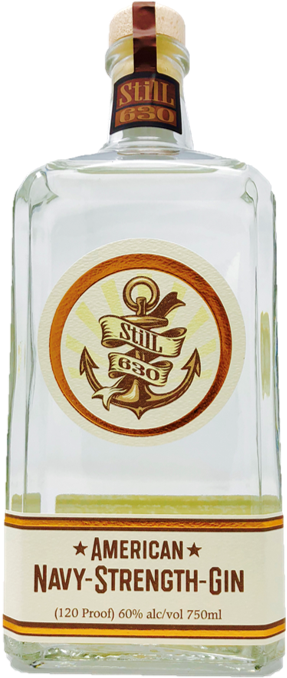 American Navy Strength - Glass Bottle (597x798), Png Download