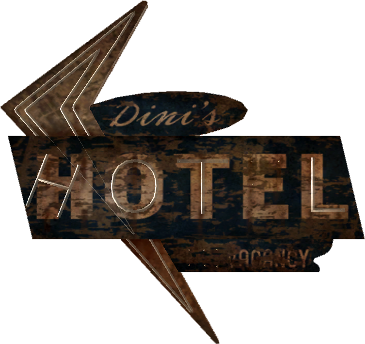 Dini Hotel Sign - Pre War Companies Fallout 2 (855x735), Png Download
