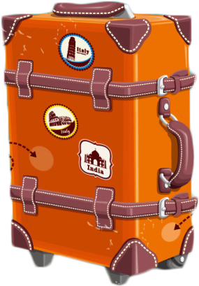 Luggage Png Background Image - Malas De Viagem Vintage (650x650), Png Download