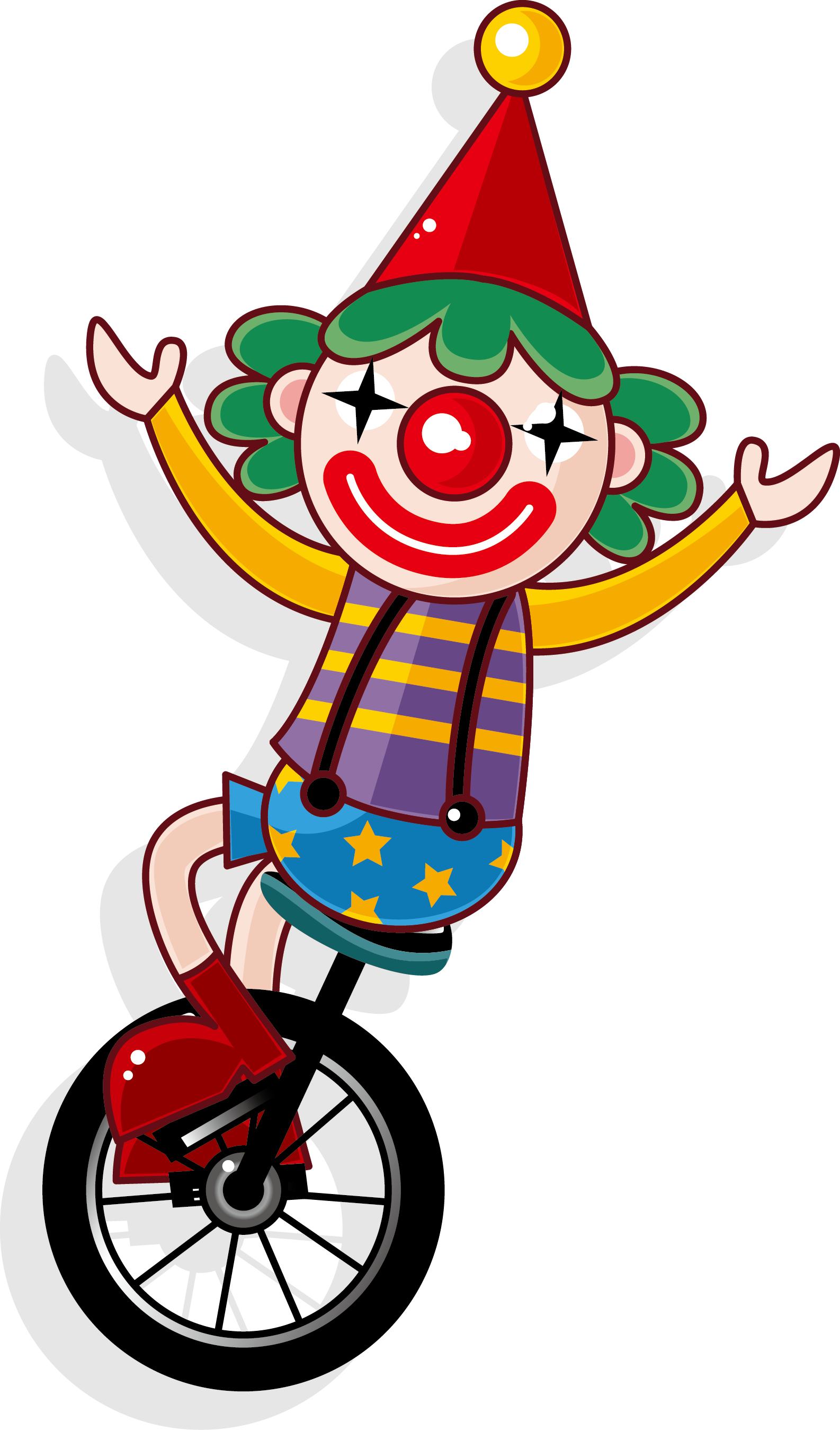 Clown Png Background Image - Clown Png Cartoon (1586x2697), Png Download