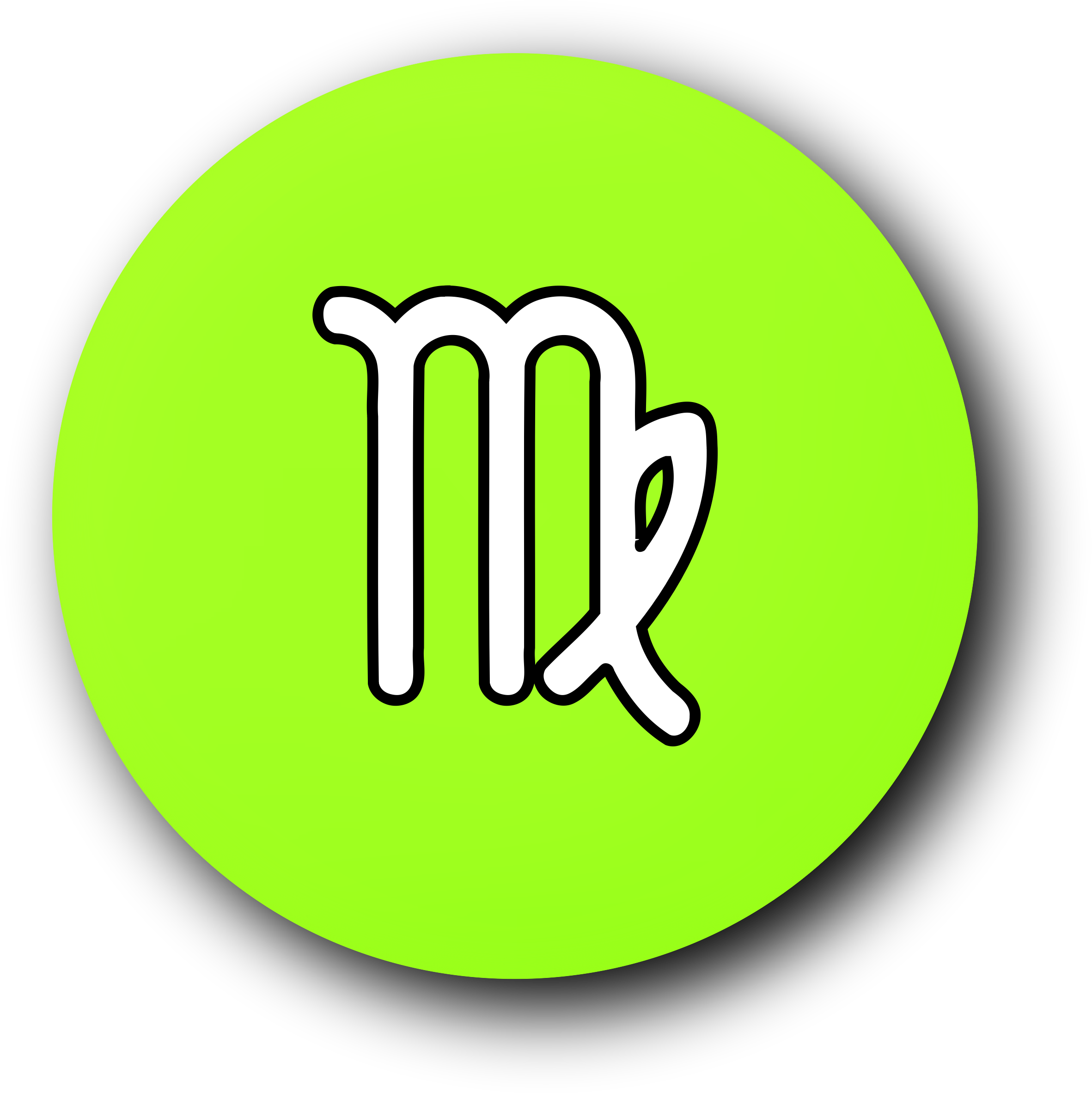 Virgo Clipart Logo - Circle (2363x2365), Png Download