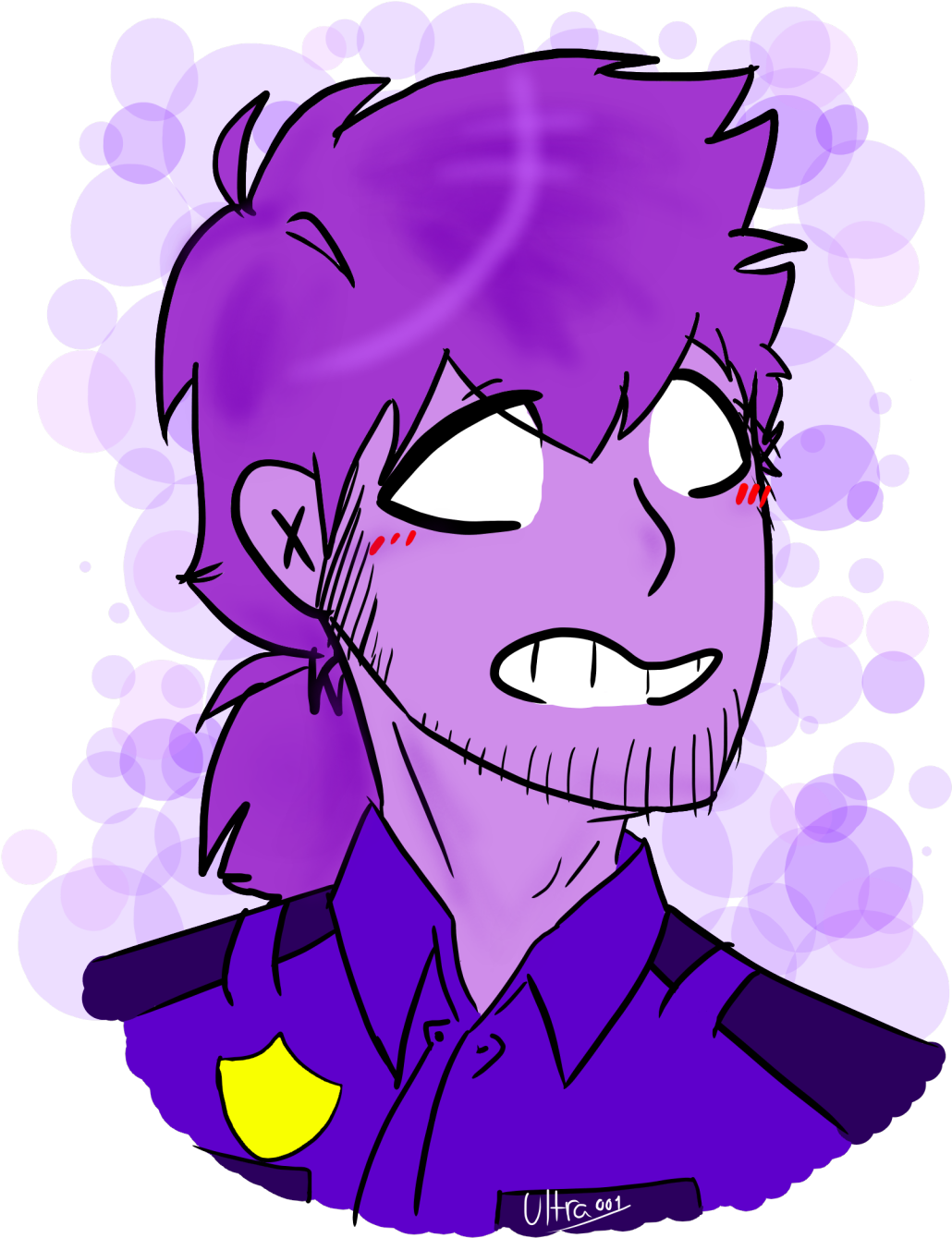 Happy Lil Purple Turd - Cartoon (1280x1408), Png Download