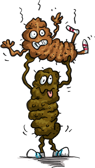 If You Think Your Poop Jokes Don't Stink, Please Leave - Cartoon (584x592), Png Download