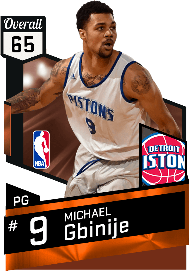 Michael Gbinije - Nba 2k17 Diamond Paul Pierce (651x941), Png Download