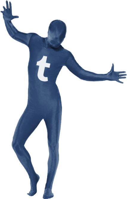 Transparent Tumblr Hq Me At Work - Red Second Skin Suit (500x667), Png Download