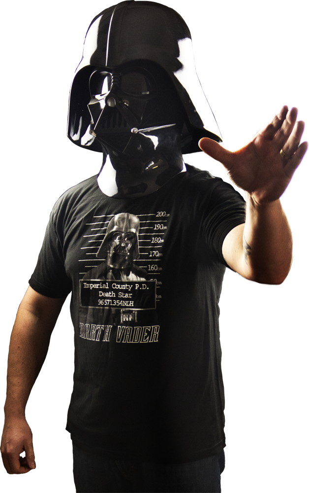Darth Vader Mug Shot Male T-shirt - Gas Mask (628x1000), Png Download