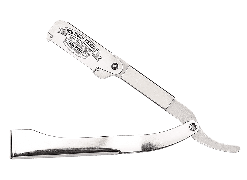 Een Scheermes Van Roestvrij Staal Met Een Fijn En Uitgebalanceerd - Mr Bear Family Shavette (880x700), Png Download