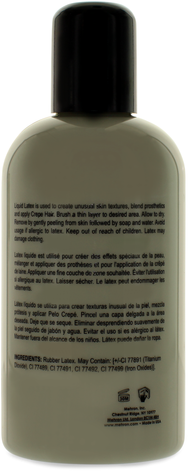 Mehron Liquid Latex - Body Wash (641x1600), Png Download