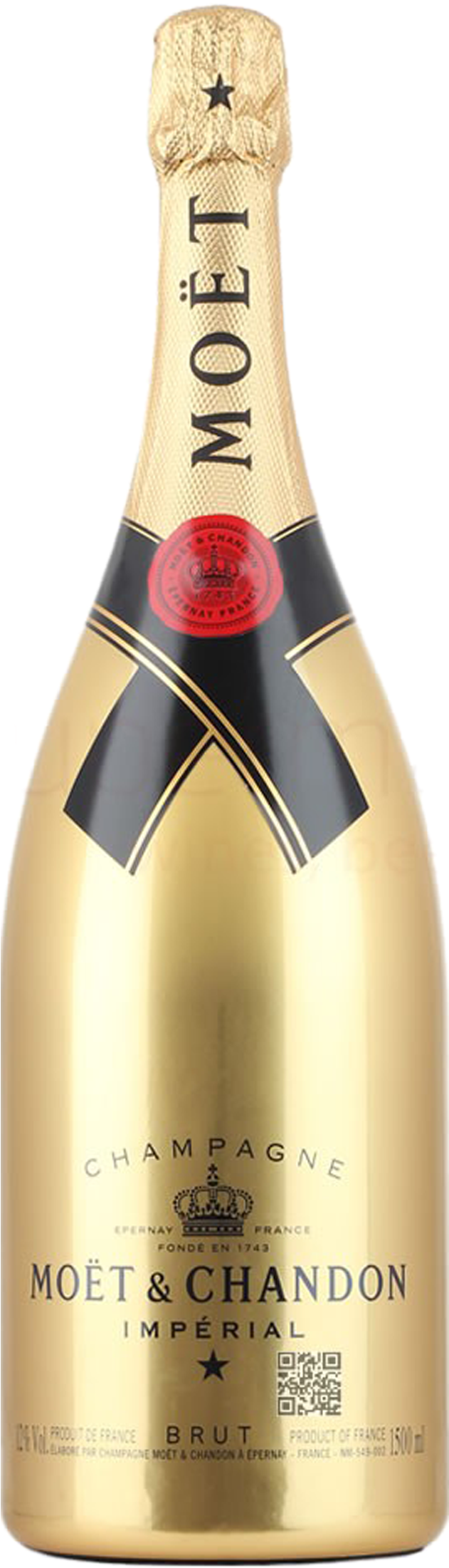 Moet Champagne Png - Gold Moet Et Chandon (752x2240), Png Download