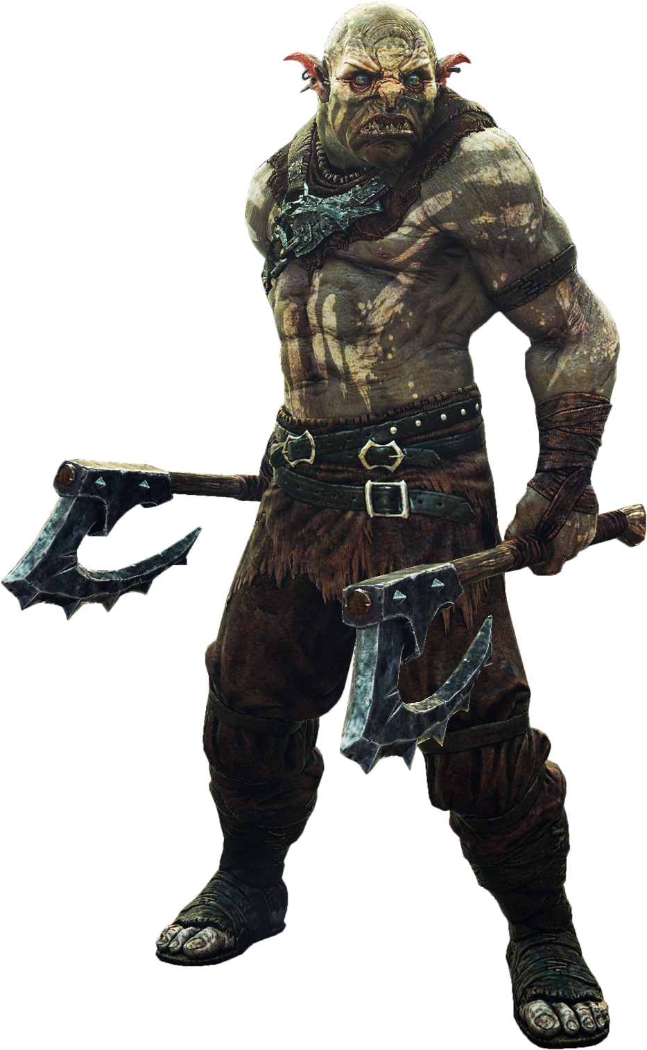 Shadow Of War Berserker (933x1515), Png Download