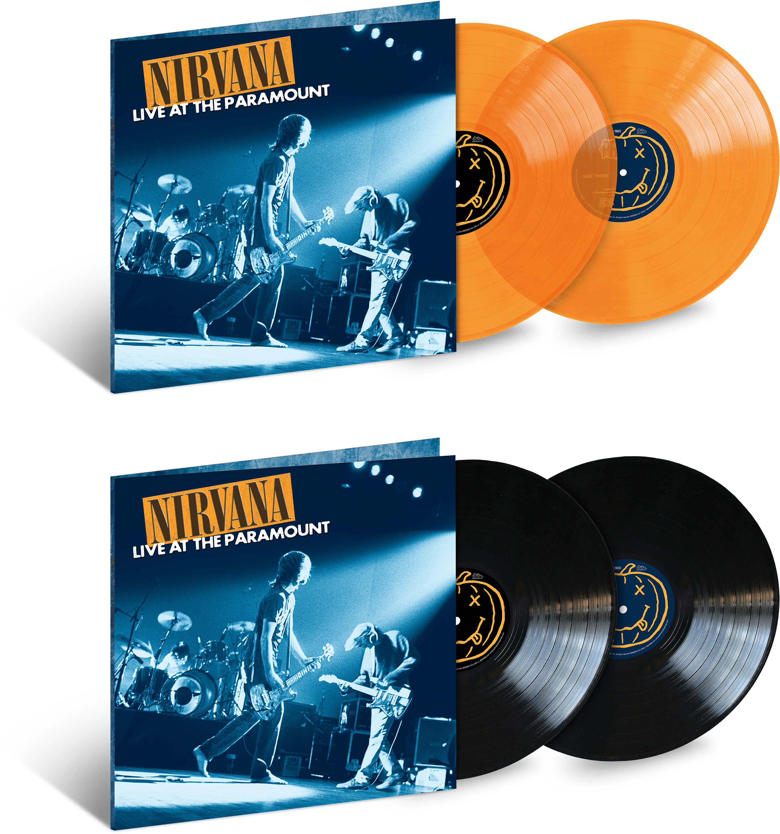 Nirvana Live At The Paramount Orange Vinyl (3000x3000), Png Download