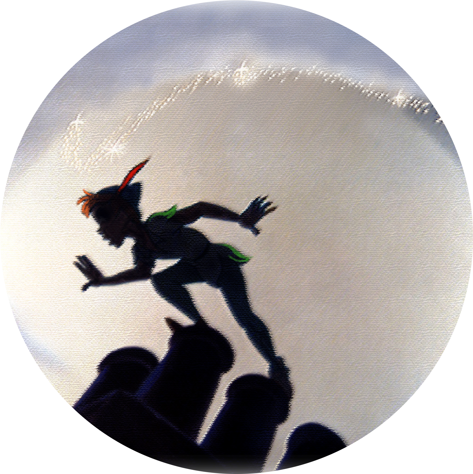 Peter Pan On The Rooftop (1928x1908), Png Download