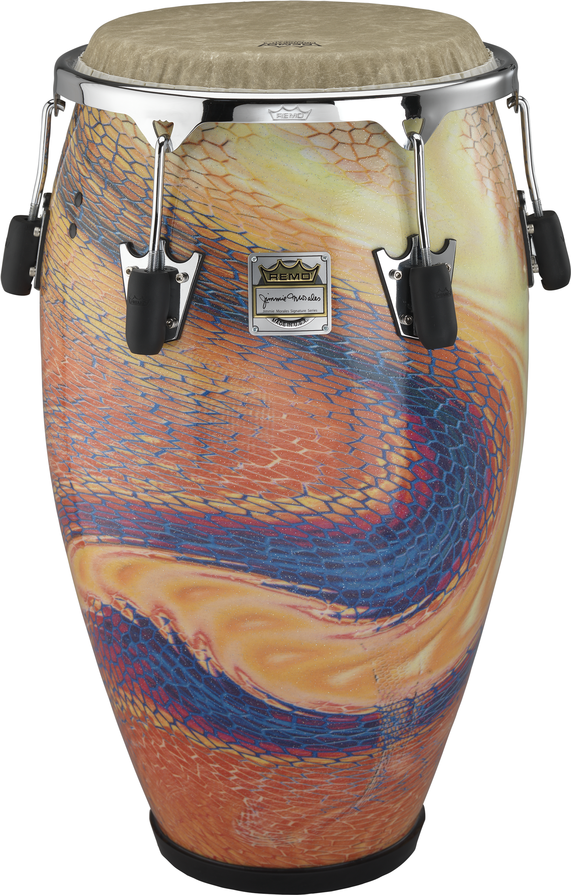 Remo Valencia Jimmie Morales Conga Drum-serpentine - Congas Jimmie Morales (3300x3300), Png Download