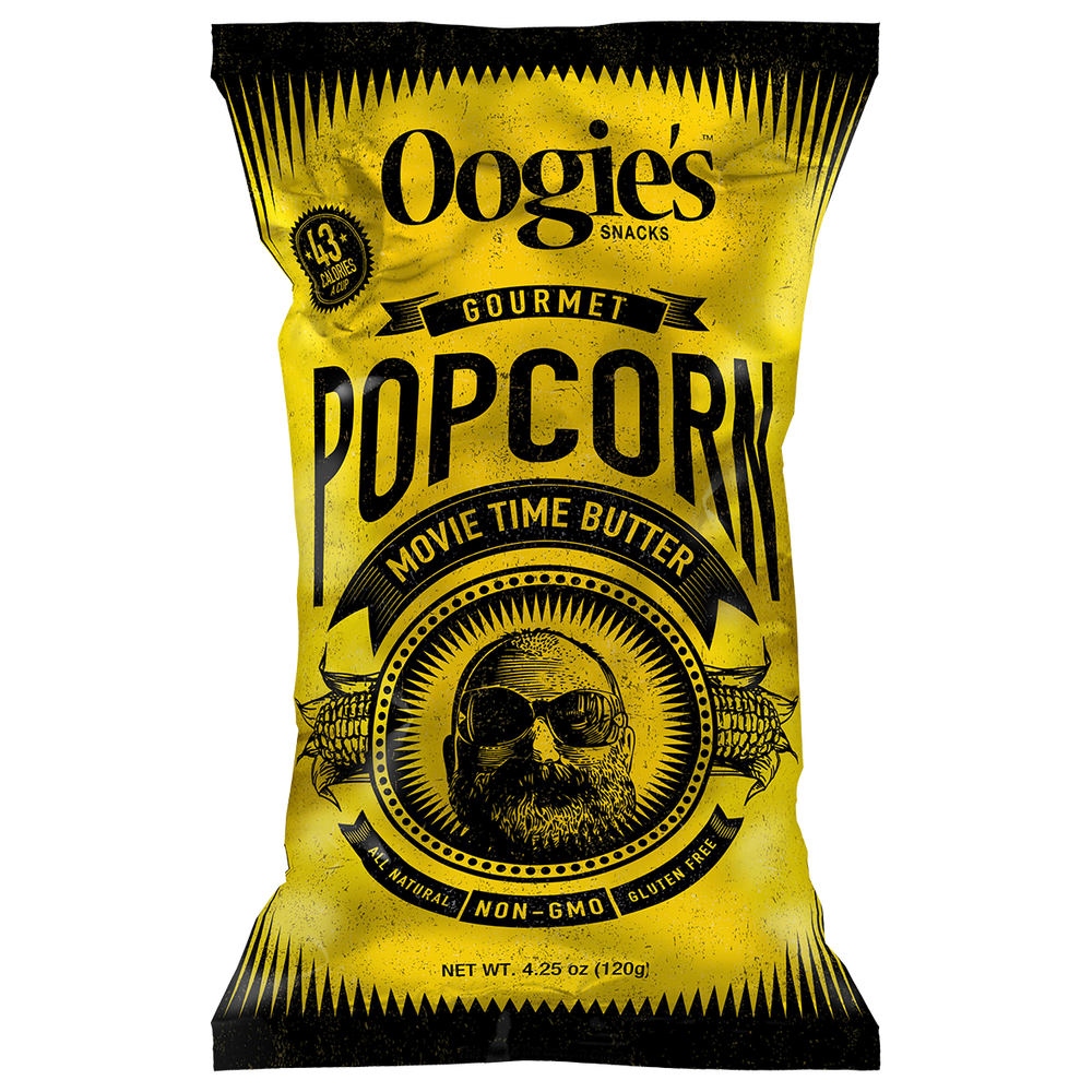 Buy Oogies Gourmet Popcorn, Movie Time Butter - Poster (1000x1000), Png Download