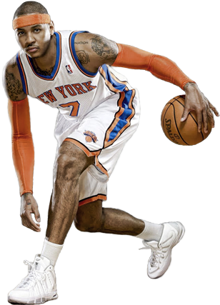 Photo Carmeloantonyrender - Carmelo Anthony Boost Mobile Billboard (800x442), Png Download