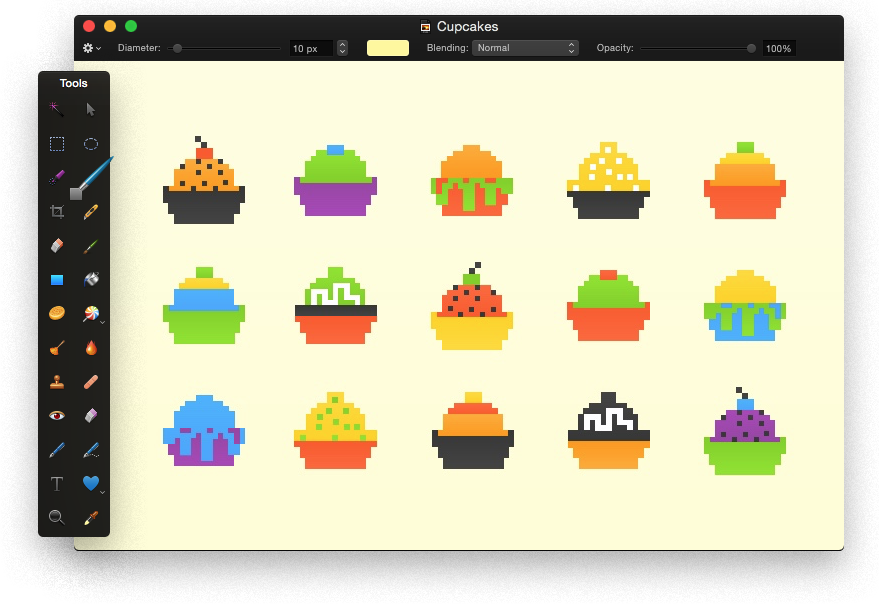Pixel Tool (879x610), Png Download