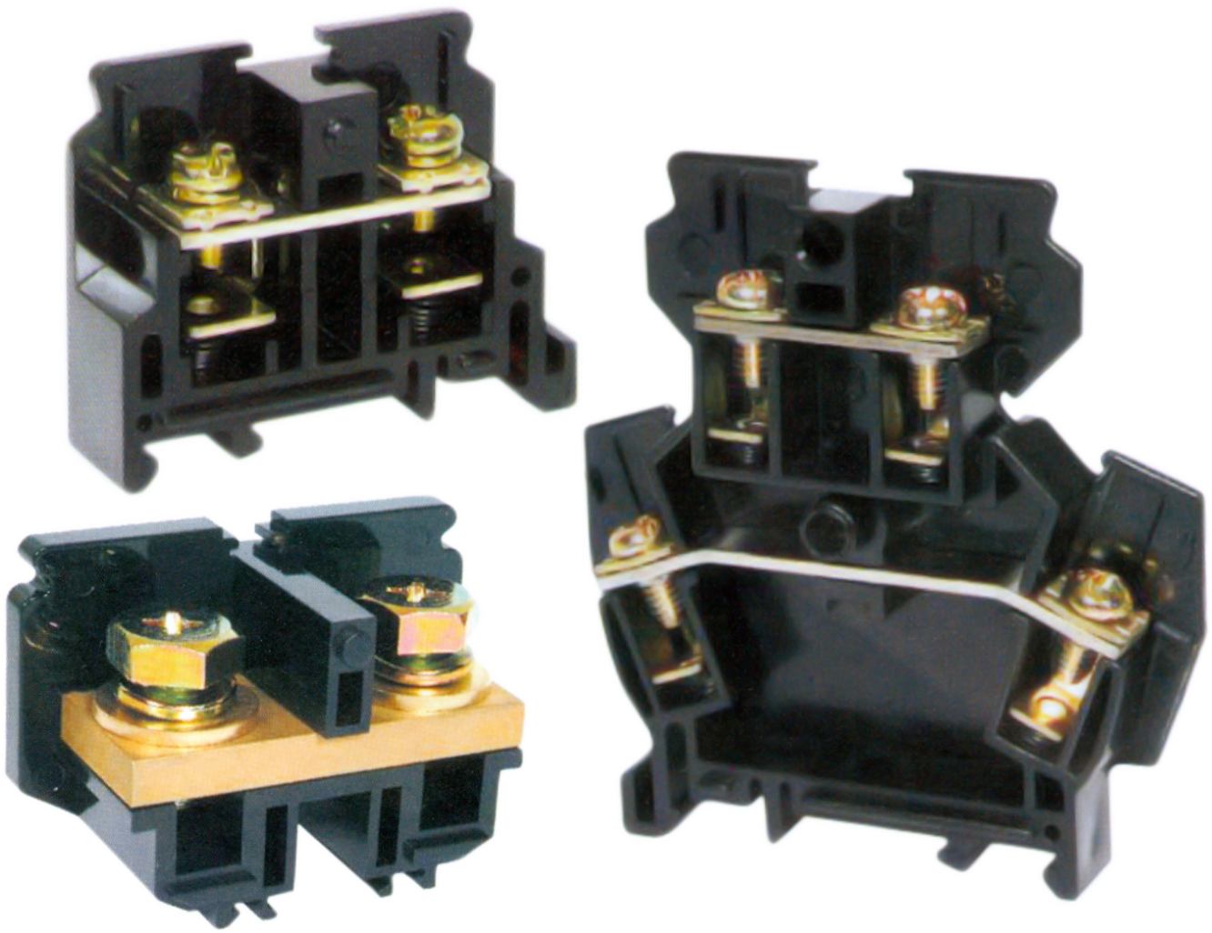 77 Series Din Rail Terminal Blocks - Electronic Component (1517x1180), Png Download