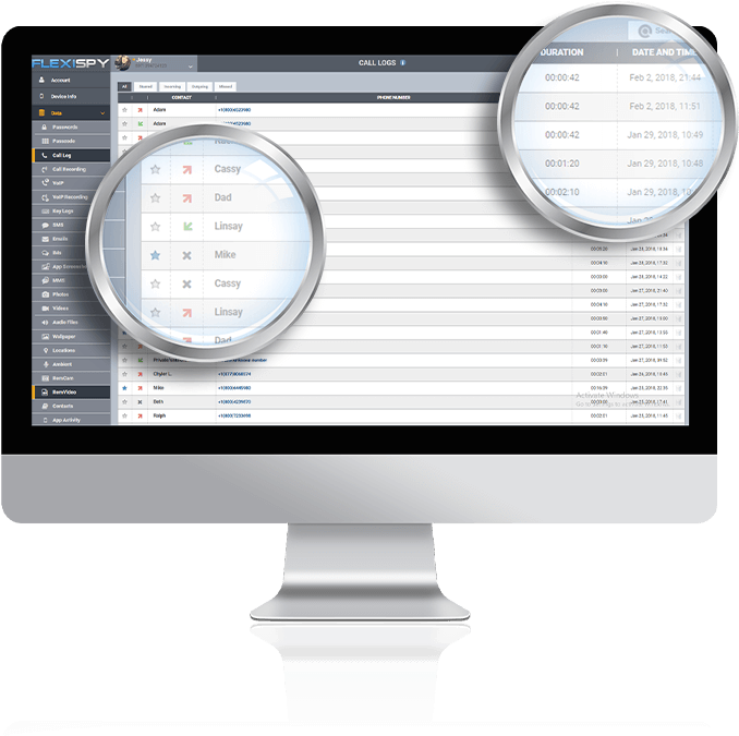 Spy On Call Logs - Computer Monitor (679x688), Png Download