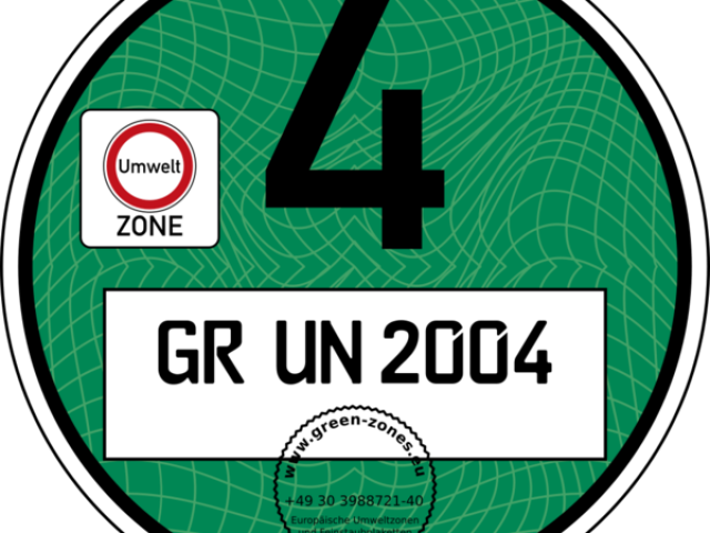Original - Umweltplakette Deutschland (640x480), Png Download