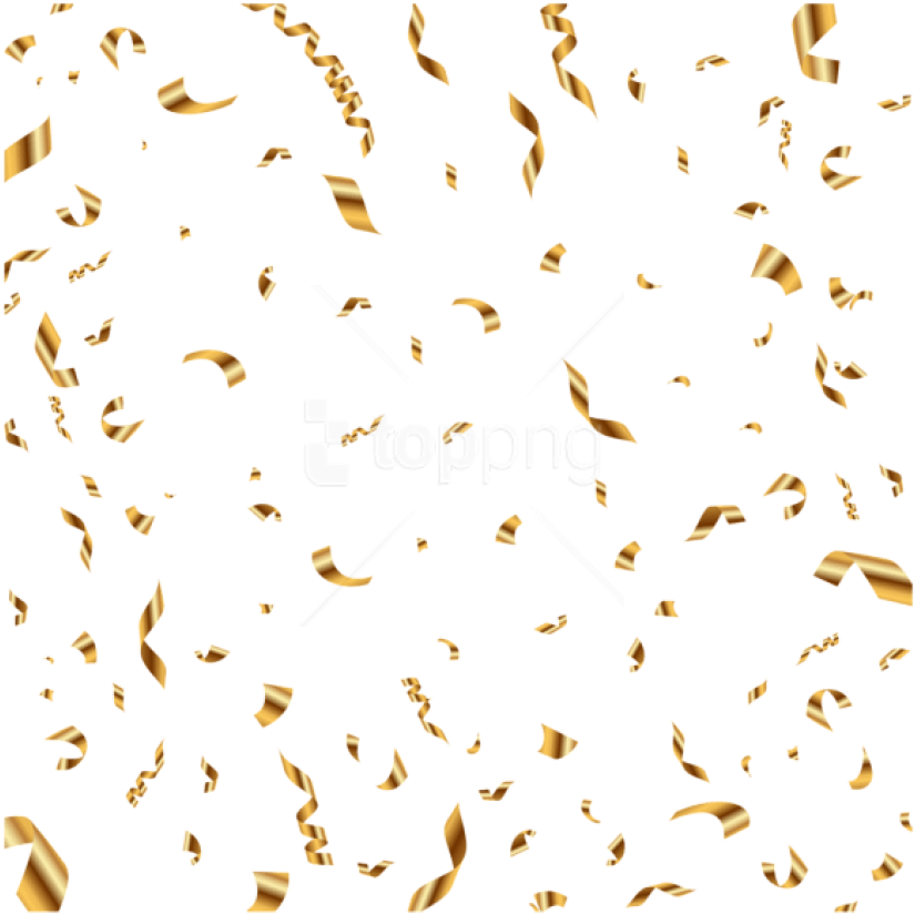 Free Png Gold Confetti Transparent Png Images Transparent - Transparent Background Confetti Png (850x845), Png Download