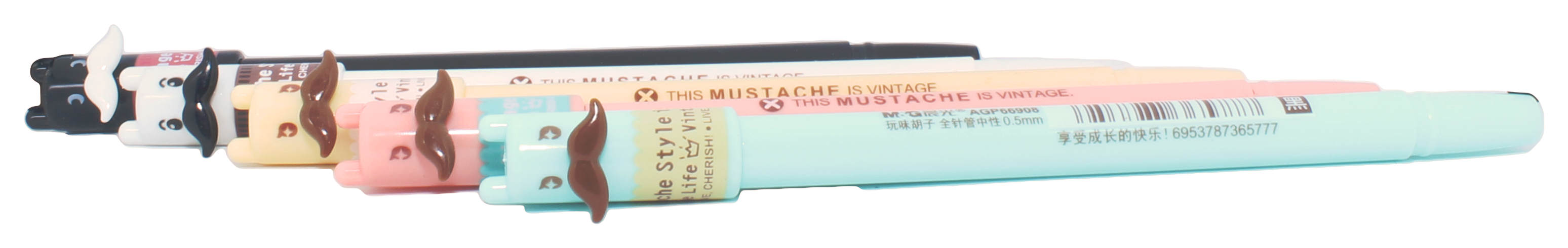 This Mustache Is Vintage Bunny With Mustache Pens,pens - Eye Liner (3300x963), Png Download