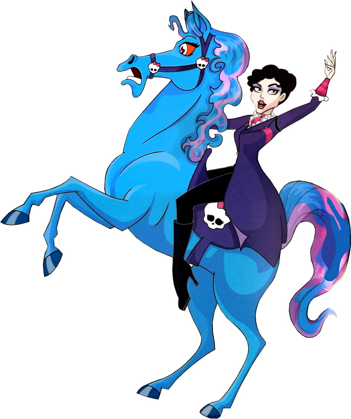 Artwork/png De La Directora Buena Sangre Con Nightmare - Monster High Bloodgood Horse (1145x1363), Png Download