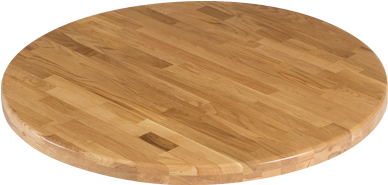 24'' Round Solid Oak Wooden Table Top, Natural - Coffee Table (630x630), Png Download