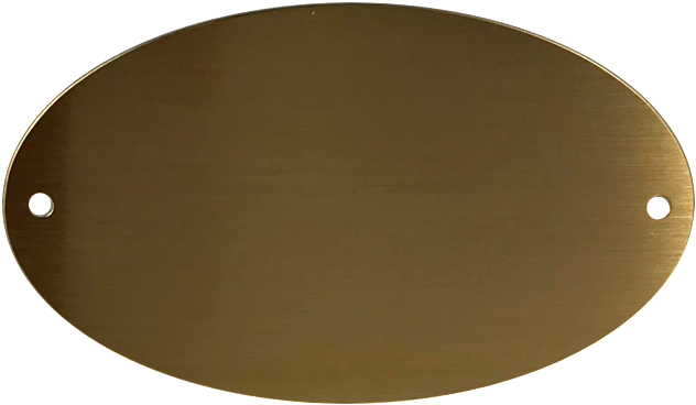 Oval Locker Plate (50/100-pack) - Circle (657x470), Png Download