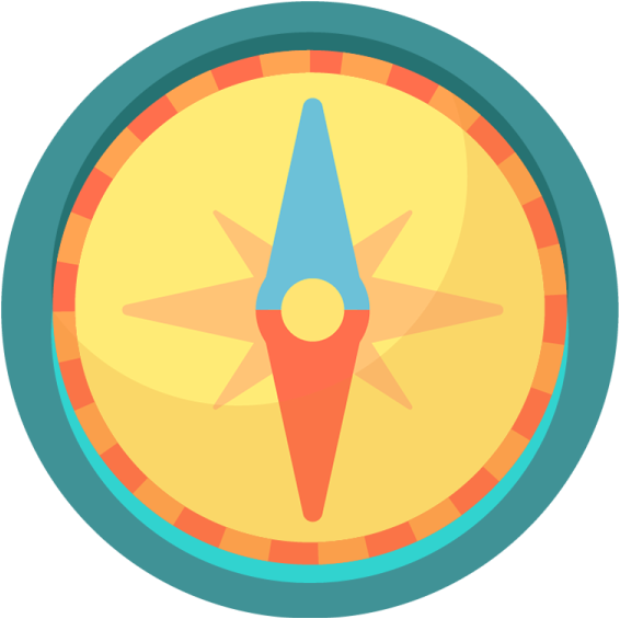 Boss - Knife Hit Compass (566x565), Png Download