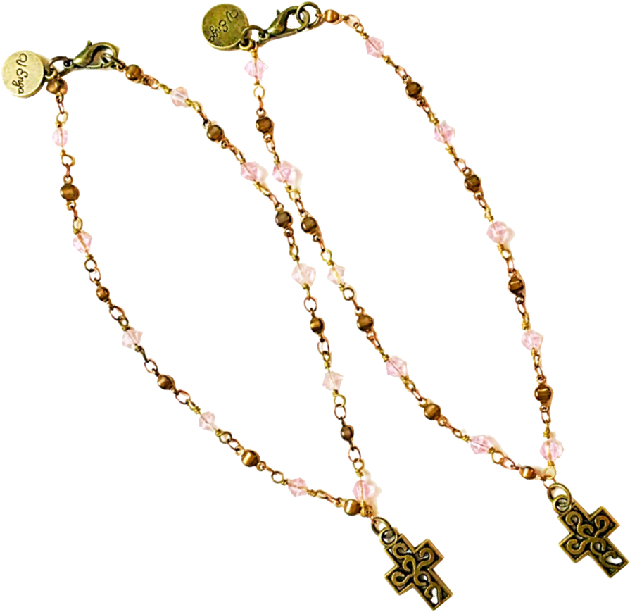 Walk In Faith Anklet - Necklace (1000x1000), Png Download