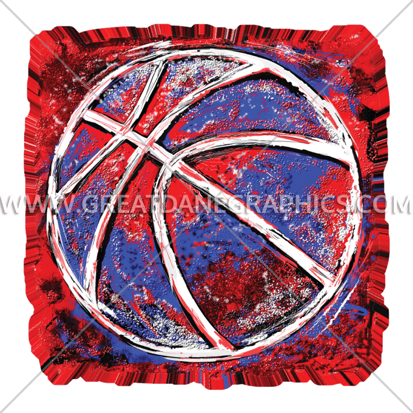 Grunge Basketball - Circle (825x825), Png Download