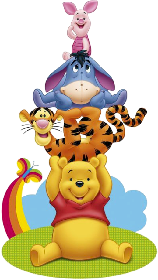 Ursinho Pooh Turma Do Ursinho Pooh 6 Png - Winnie The Pooh And Friends Png (551x946), Png Download