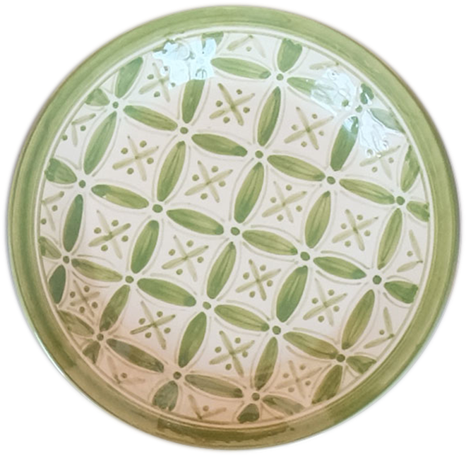 Spring Green Fez Salad Plate - Circle (1024x1024), Png Download