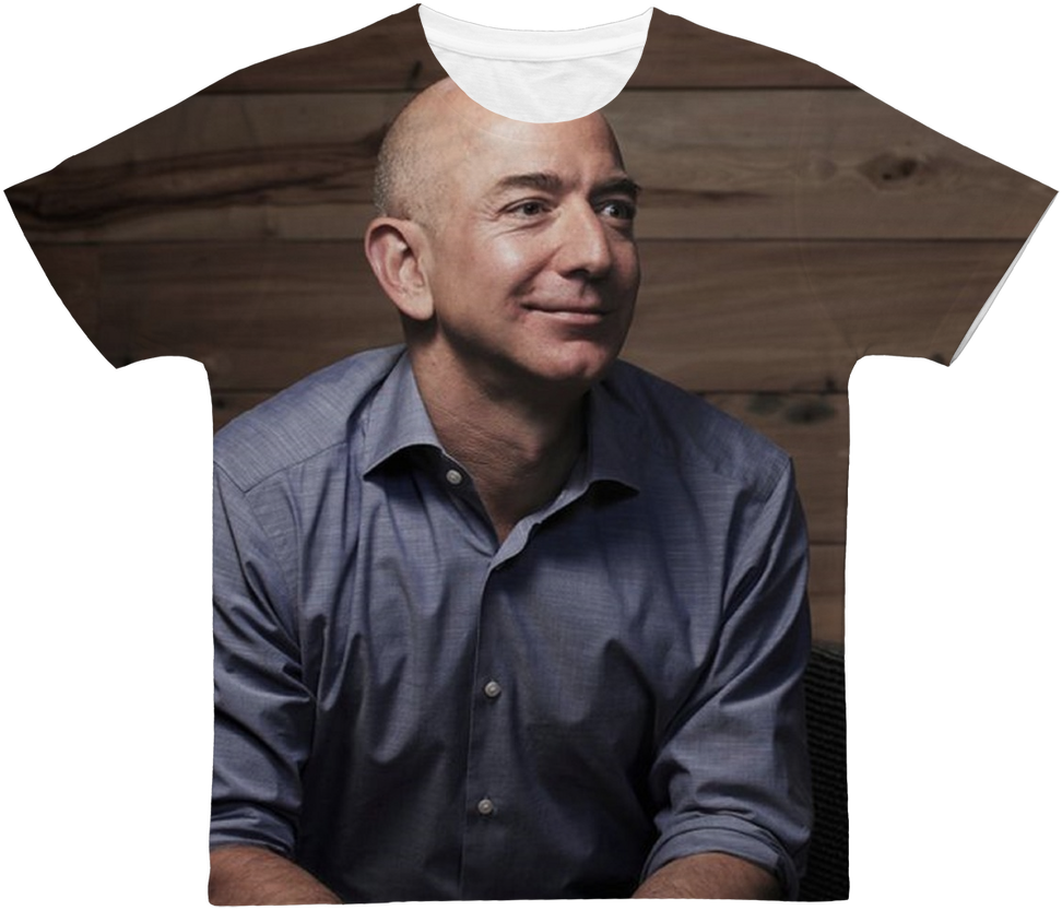 Jeff Bezos ﻿classic Sublimation Adult T-shirt (1024x1024), Png Download