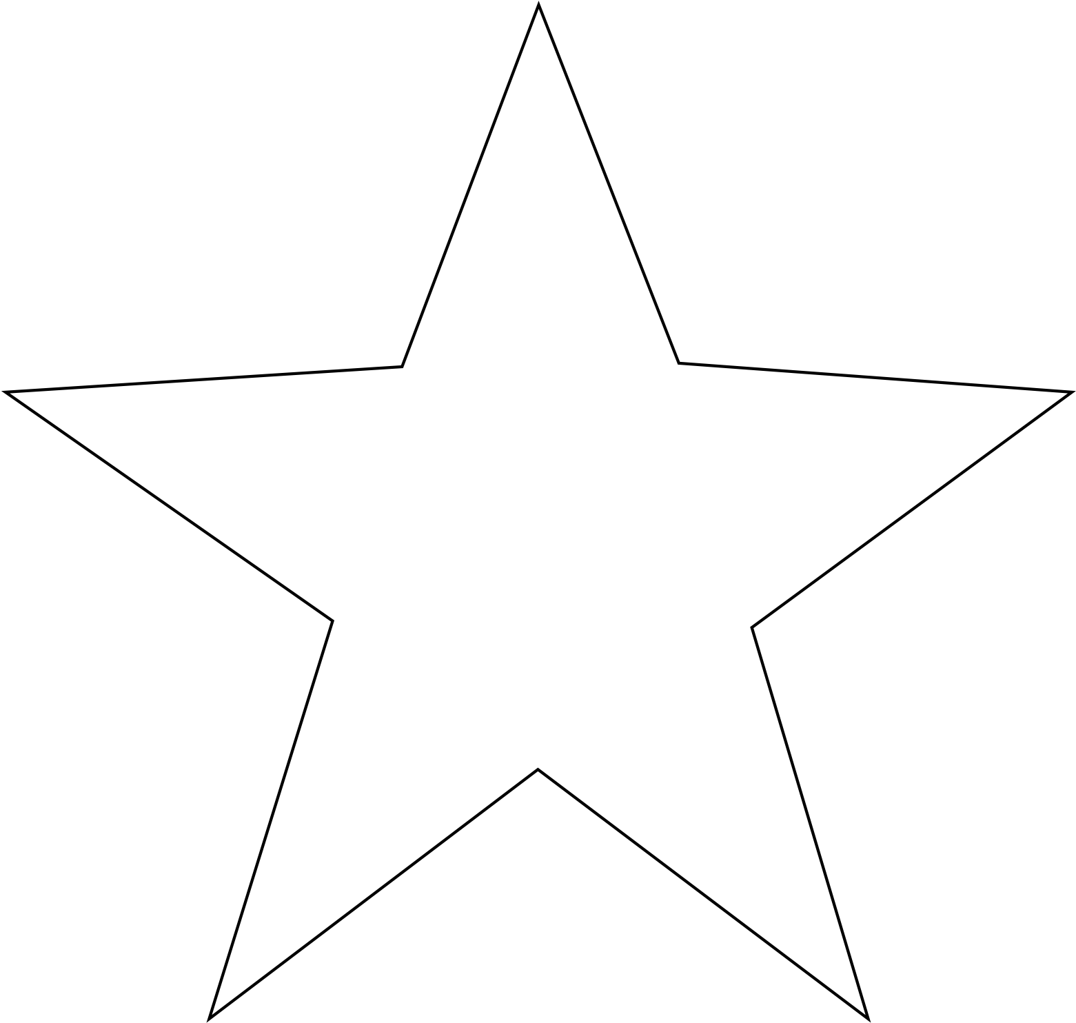 Star 180328 162228 - Line Art (1597x1521), Png Download