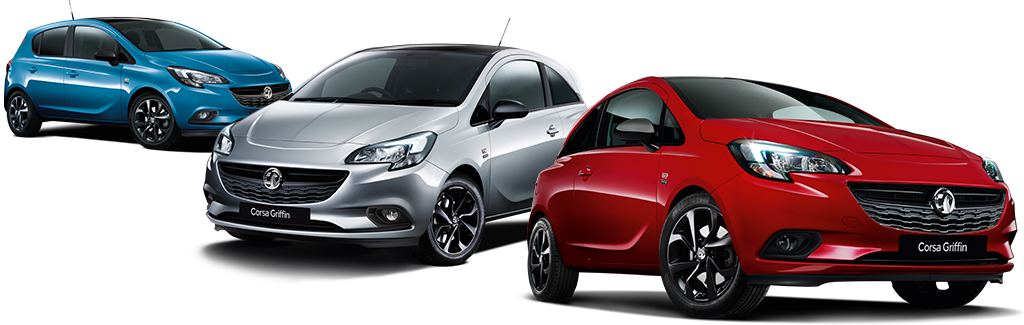 Customers Can Select Any Of Four Corsa Griffin Models, - Vauxhall Corsa Griffin Colours (1024x325), Png Download