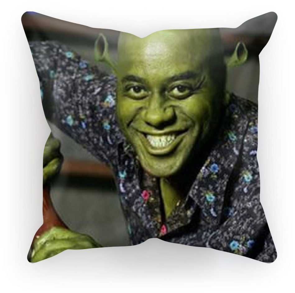 Ainsley Harriott As Shrek ﻿sublimation Cushion Cover - Ainsley Harriott (1024x1024), Png Download