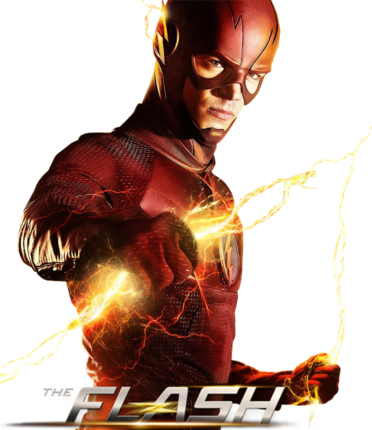 Transparent Flash Cw - Flash Holding Lightning Bolt (537x620), Png Download